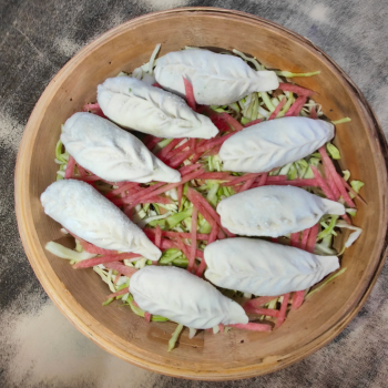 Paneer Momo with Spicy dip